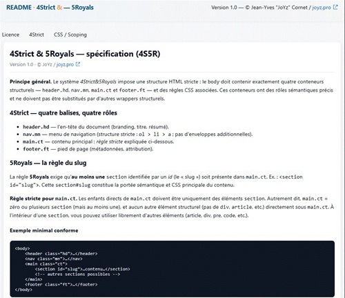 4Strict & 5Royals — spécification (4S5R)