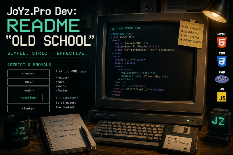 JoYz.Pro Dev: ReadMe "Old School"