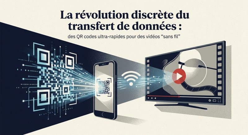 La révolution discrète du transfert de données : des QR codes ultra-rapides pour des vidéos "sans fil"