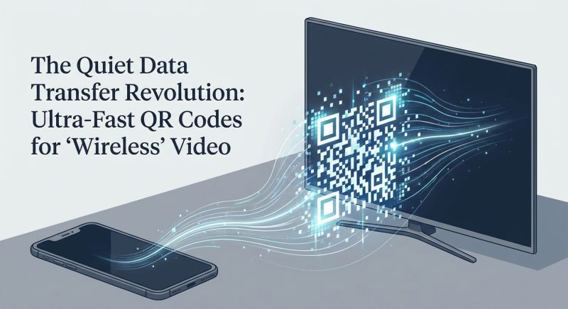 The Quiet Data Transfer Revolution: Ultra-Fast QR Codes for 'Wireless' Video