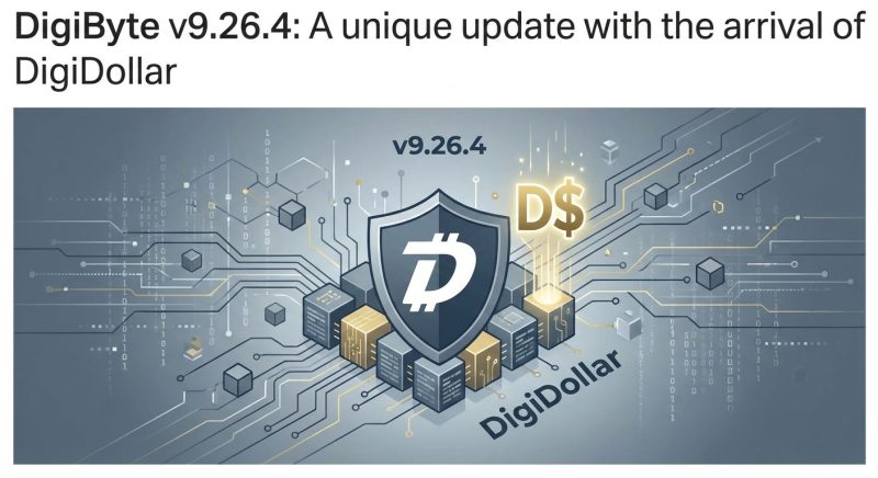 DigiByte v9.26.4: A unique update with the arrival of DigiDollar