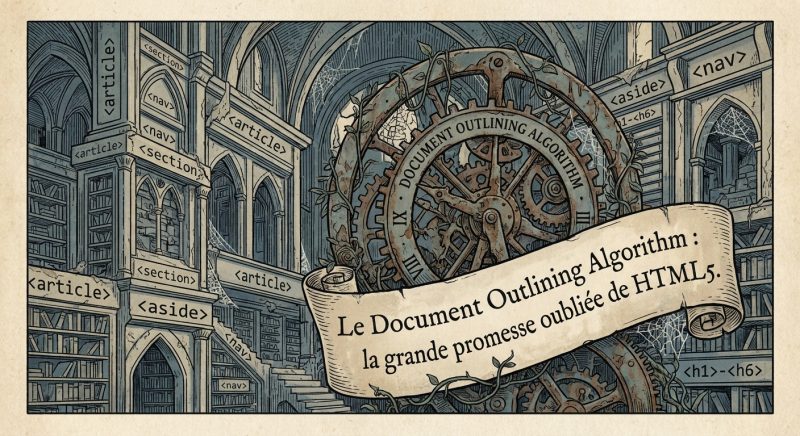 Le Document Outlining Algorithm : la grande promesse oubliée de HTML5