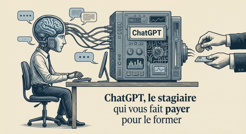 ChatGPT, le stagiaire qui vous fait payer pour le former