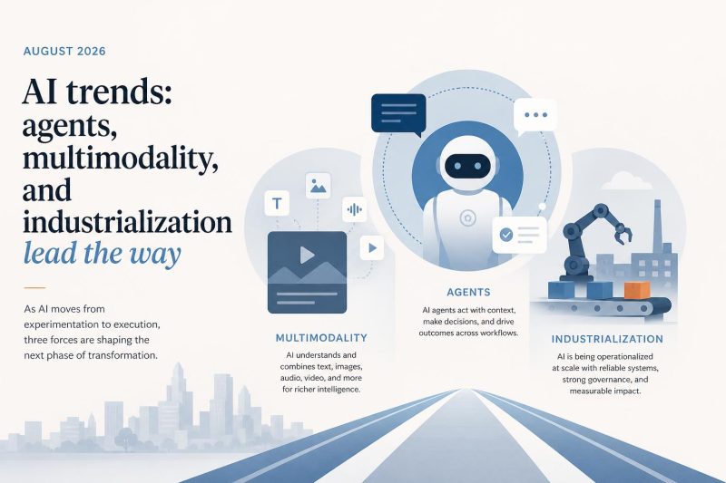 August 2026 AI trends: agents, multimodality, and industrialization lead the way