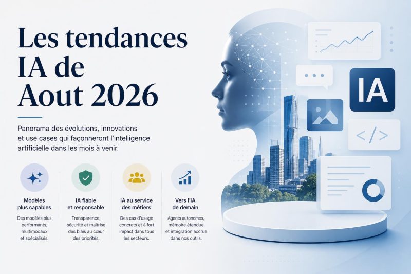 Les tendances IA d'août 2026 : agents, multimodalité et industrialisation en tête