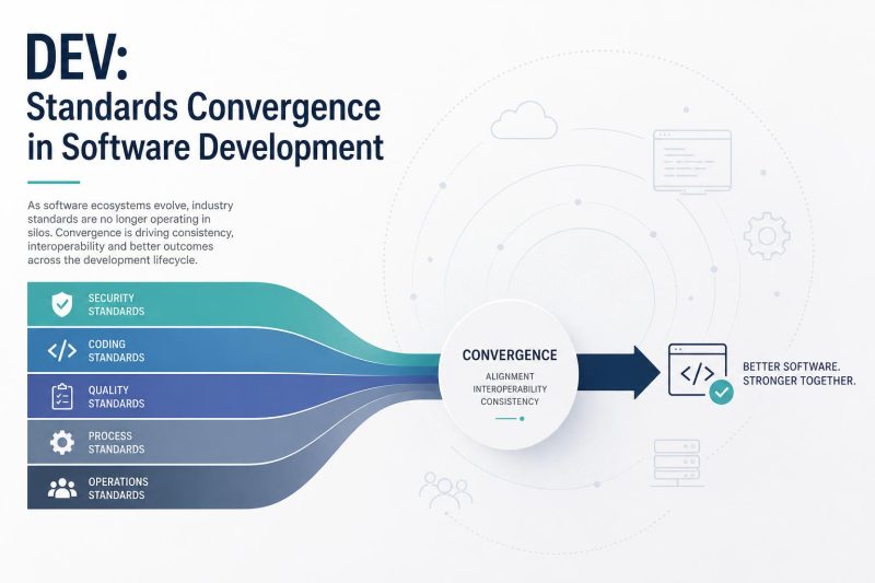 DEV: Normatieve convergentie in softwareontwikkeling.