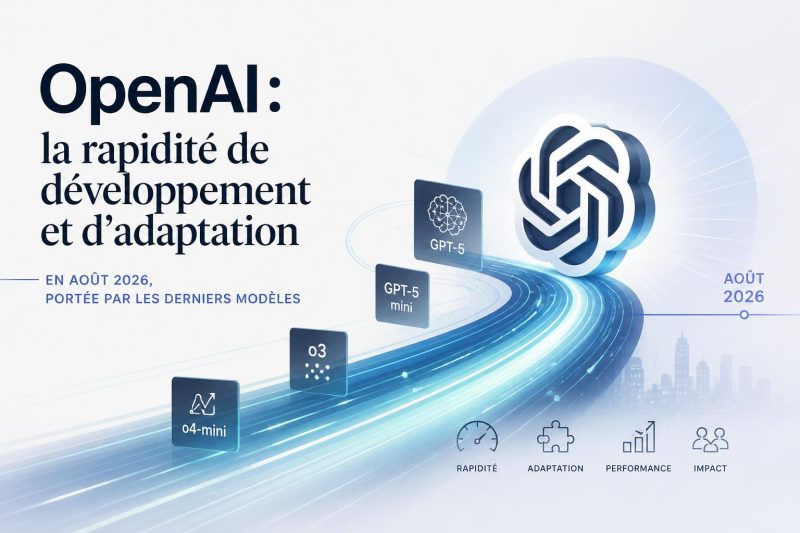 OpenAI : la rapidité de développement et d'adaptation en août 2026, portée par les derniers modèles